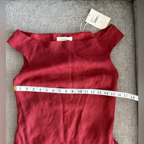 FAITHFULL The Brand Ilride Midi Dress in Wine – Size US 6 (M) - Picture 12 of 15